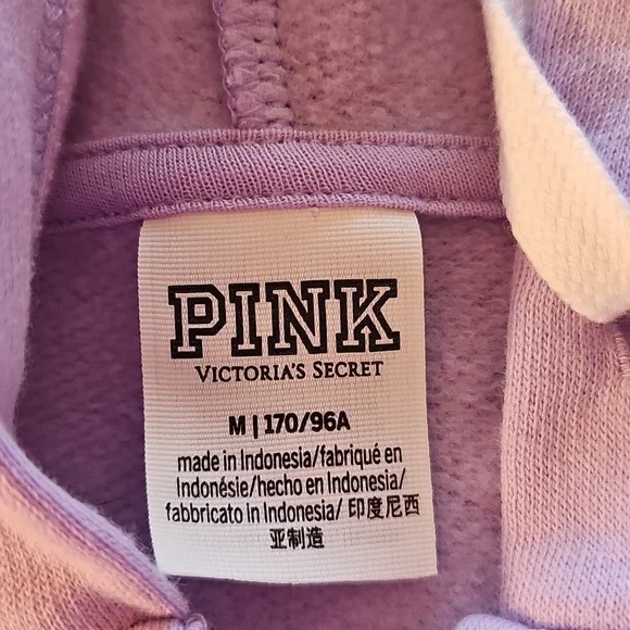 PINK VS Purple Hoodie Size M - Picture 4 of 7